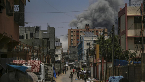 Bombardeo campamento palestino