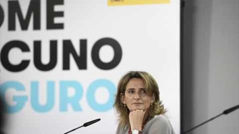 La vicepresidenta cuarta y ministra de Transición Ecológica y Reto Demográfico, Teresa Ribera; comparece en rueda de prensa posterior al Consejo de Ministros en Moncloa, a 1 de junio de 2021, en Madrid.