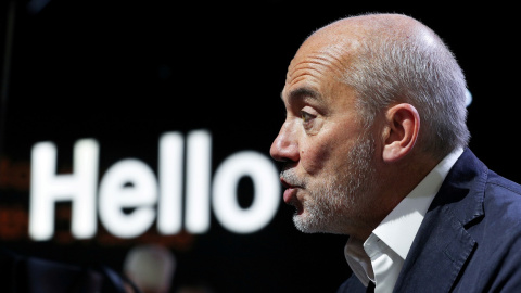 El hasta ahora el presidente ejecutivo de Orange, Stephane Richard, durante una entrevista con motivo del Mobile World Congress (MWC) de Barcelona. REUTERS/Albert Gea