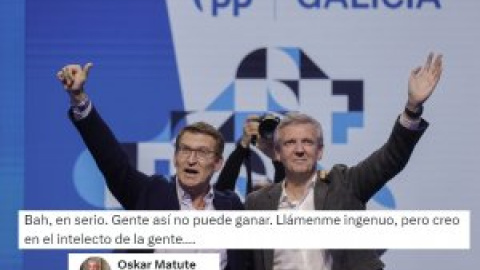 "Bah, en serio. Gente así no puede ganar": Oskar Matute no da crédito a estas palabras de Feijóo en el cierre de campaña en Galicia