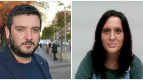 Los coportavoces de IU Madrid y candidatos en la II Asamblea, Álvaro Aguilera y Carolina Cordero.