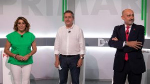 Susana Díaz reivindica la "voz propia" del PSOE de Andalucía y Juan Espadas defiende la "necesidad de un cambio"