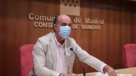 El viceconsejero de Salud Pública y Plan COVID-19 de la Comunidad de Madrid, Antonio Zapatero, en una rueda de prensa este viernes 11 de junio de 2021.