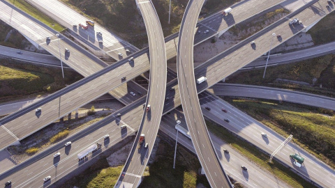 Vista de la autopista 407 ETR en Toronto (Canadá), una de las 'joyas de la corona' del grupo Ferrovial.