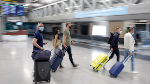 Llegada de turistas al aeropuerto de Málaga