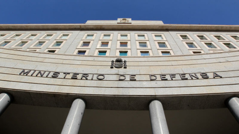 Entrada principal del Ministerio de Defensa, en la calle Castellana de Madrid.