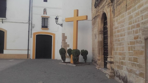 Cruz de los Caídos en Aguilar de la Frontera (Córdoba) . / la Asociación de Memoria Histórica