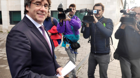 18/10/2019.- El expresidente de la Generalitat de Catalunya Carles Puigdemont, huido en Bélgica desde 2017. EFE/ Javier Albisu