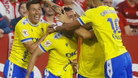 Jugadores del Cádiz CF.