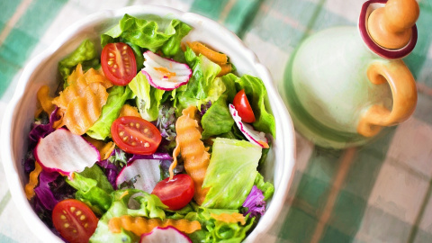 La ensalada, una comida que no falta en verano.