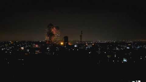 Ataque aéreo israelí en el norte de la Franja de Gaza este jueves 17 de junio de 2021.