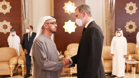 Felipe VI y príncipe heredero de Abu Dabi