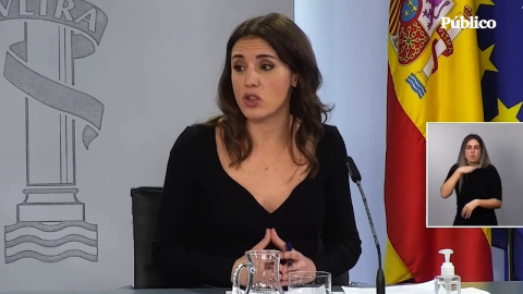 Irene Montero: "Las mujeres con discapacidad, migrantes, LGTBI, racializadas... Este plan tiene que ser útil para todas"