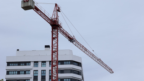 Edificio de viviendas en construcción en Madrid, a 20 de octubre de 2020.