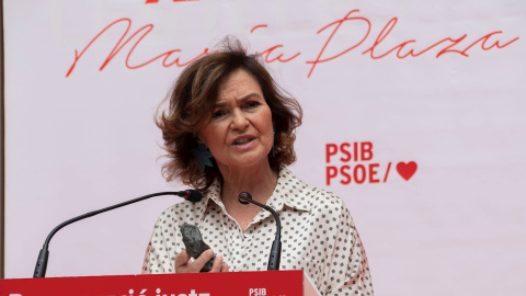 La vicepresidenta primera del Gobierno, Carmen Calvo.