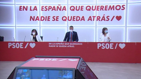 Reunión semipresencial de la Comisión Ejecutiva Federal del PSOE