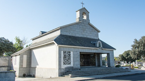 Capilla donde se encuentran los restos de Carmen Franco en el cementerio de Mingorrubio.- J. GÓMEZ