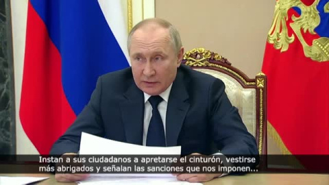 Putin recomienda a Europa que se "apriete el cinturón y se abrigue más" para no depender tanto de la energía rusa