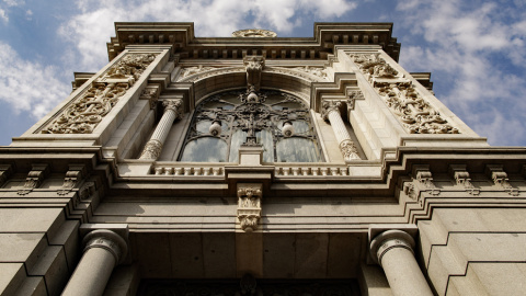 Fachada del edificio del Banco de España situada en la confluencia del Paseo del Prado y la madrileña calle de Alcalá. E.P. Eduardo Parra