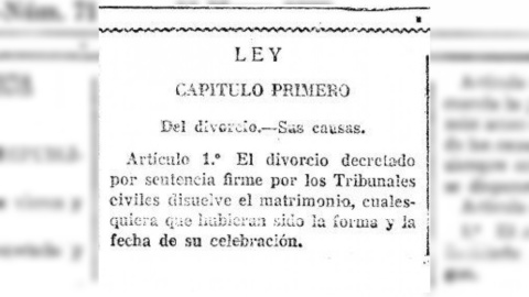 Ley republicana del 11 de marzo de 1932 del derecho al divorcio.