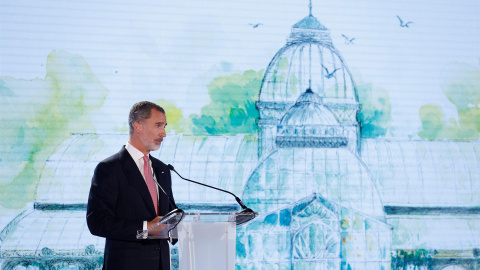 04/11/2021 El rey Felipe VI, en la cena de bienvenida a los participantes en la 24 edición de la asamblea de la Organización Mundial del Turismo en Madrid