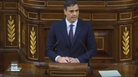 Pedro Sánchez en el Congreso.