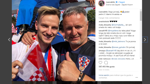 Rakitic junto a Thompson / Instragram de Iván Rakitic