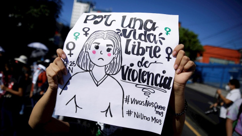 04/11/2021 Una manifestación en El Salvador por los casos de desaparecidas por violencia machista