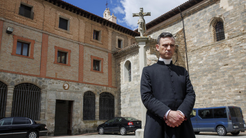 El portavoz de las religiosas Clarisas del Monasterio de Belorado (Burgos), José Ceacero ante la prensa, a 15 de mayo de 2024.