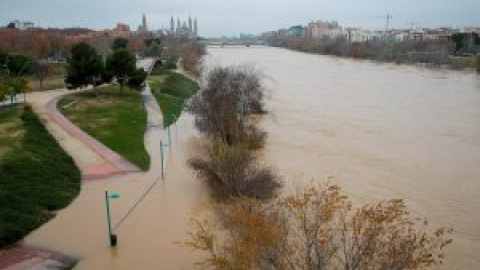 El Ebro anega 2.350 hectáreas de huerta y cultivo a su paso por Zaragoza