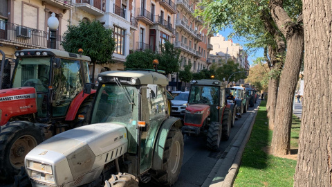 Tractorada a Tarragona.