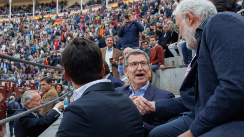 26/06/2024 El presidente del PP, Alberto Núñez Feijóo, en la corrida de toros de la Feria de San Isidro 2024, a 17 de mayo de 2024, en Madrid.