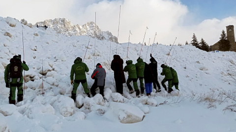 La Guardia Civil ha localizado este mediodía el cadáver de un varón en las proximidades de Formigal, a 8 de diciembre de 2021.