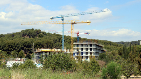 16/04/2021 - Obres del Pla de Ponent al barri de Can Ribes, en una imatge d'abril del 2021.