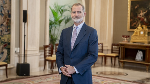 Imagen de archivo de Felipe VI  en el Palacio de la Zarzuela