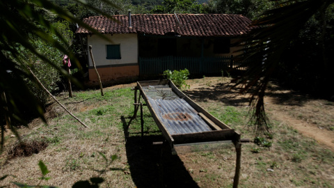 Una casa abandonada en El Laurel (Honduras). Pertenecía a una familia que emigró a EEUU.