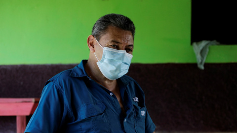 Eugenio Bonilla, cafetalero de 56 años de El Laurel (Honduras).