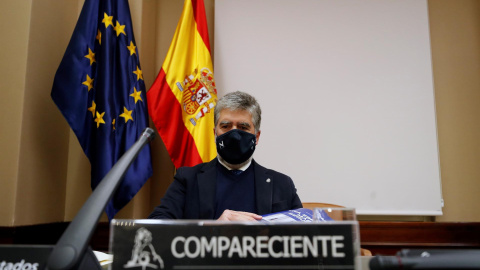 Ignacio Cosidó, ex director general de la Policía, comparece ante la Comisión de Investigación del 'caso Kitchen' este jueves 18 de noviembre de 2021.