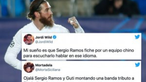 "Se va Sergio Ramos. El paro en Madrid sube en 3.000 tatuadores": alabanzas, críticas y humor, en su despedida del Real Madrid