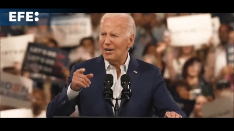 Biden insiste en un anuncio que seguirá en campaña: "Cuando te derriban, te levantas"