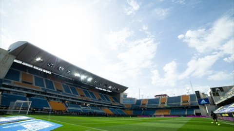 El Estadio Ramón de Carranza, en Cádiz.