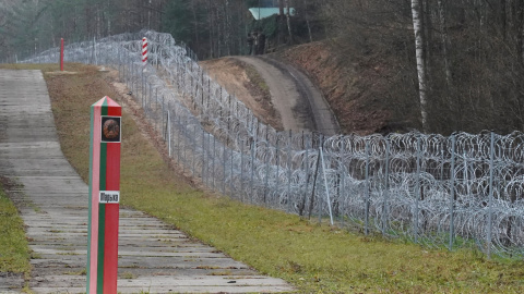 26/11/2021 Una vista de la frontera entre Polonia y Bielorrusia