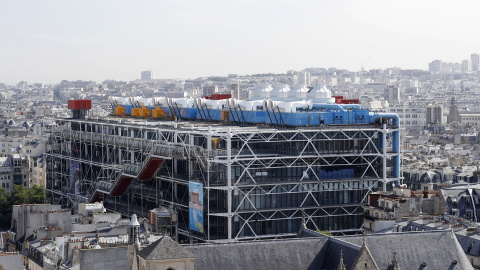 Vista del edificio del museo Centro Georges Pompidou, en París, tras su reapertura, en julio de 2107. AFP/François Guillot