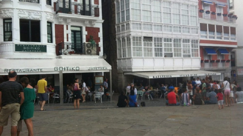 En el centro, el edificio con miradores blancos donde se ubicaba la prisión femenina