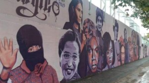 El Ayuntamiento de Madrid borra un mural feminista a propuesta de Vox con apoyo de PP y Cs