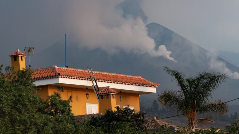 Imagen del volcán de La Palma este 7 de diciembre de 2021.