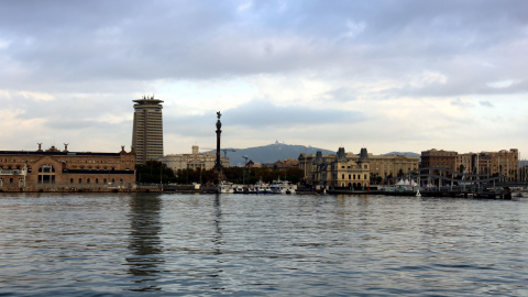 Pla general del Portal de la Pau, al Port Vell, en una imatge d'arxiu