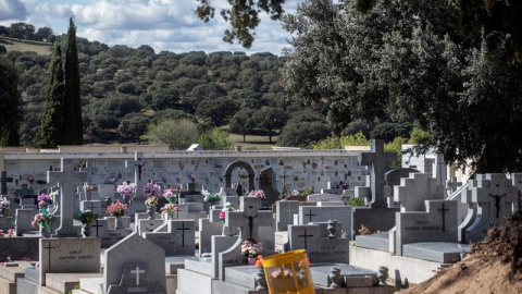 21/10/2019.- Vista del cementerio de Mingorrubio en Madrid donde el dictador Francisco Franco será enterrado. EFE/Rodrigo Jiménez