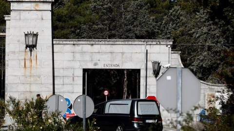 22/10/2019-. Vista de la entrada al Valle de los Caídos durante el ensayo de la exhumación de Franco. EFE/ (Mariscal)