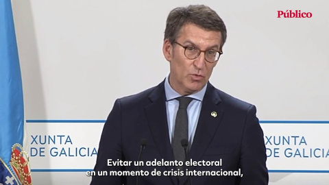 VÍDEO | Feijóo responsabiliza al PSOE del Gobierno con Vox en Castilla y León